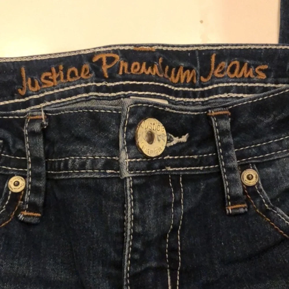 Justice‎ Premium simply low super skinny Jeans girls 10S dark wash